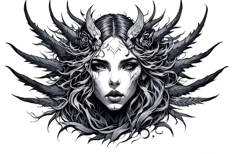 Creative Mythical Grey And Black