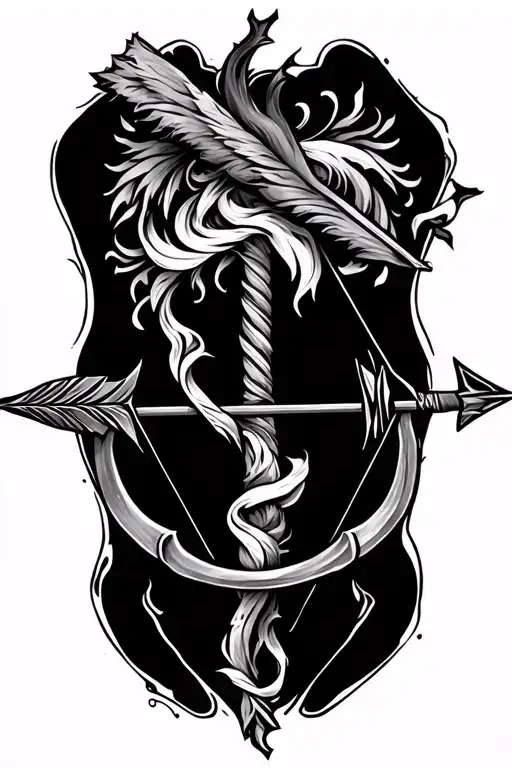 Bow And Arrow In The Forearm