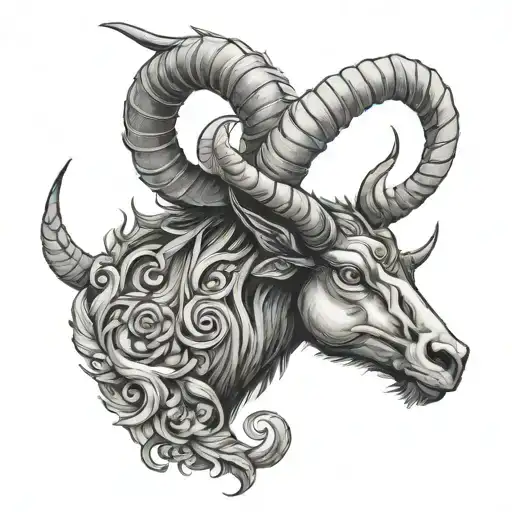 Low Detail Whimsical Capricorn