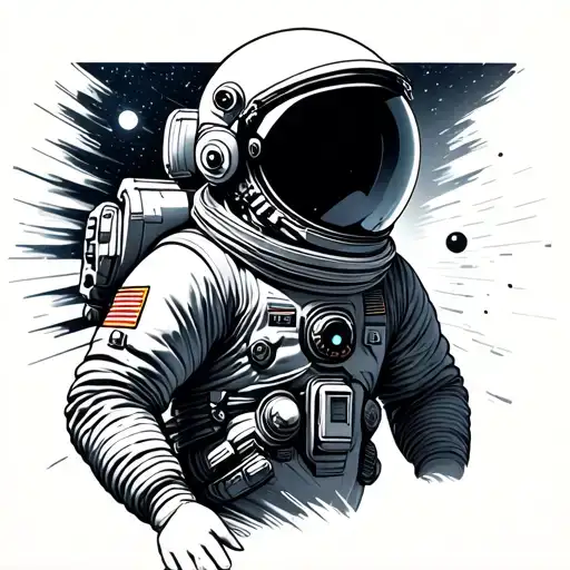 Space With Astronaut Suit