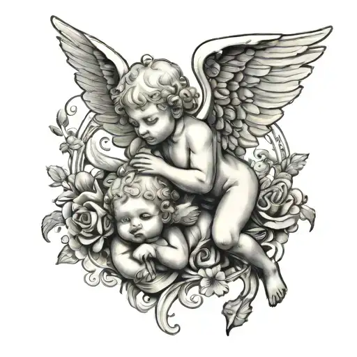 Cherub Angel And Devil