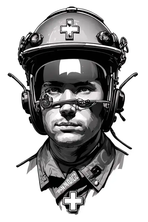 Helicopter And Paramedic