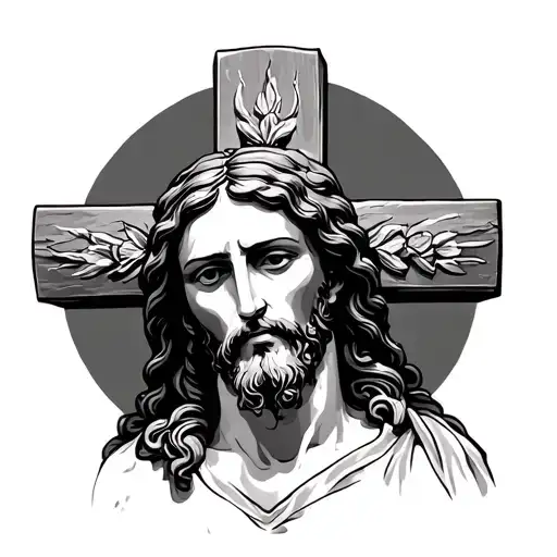 Jesus Cross Rosal With A