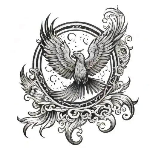 Phoenix Reincarnating Moon Phases