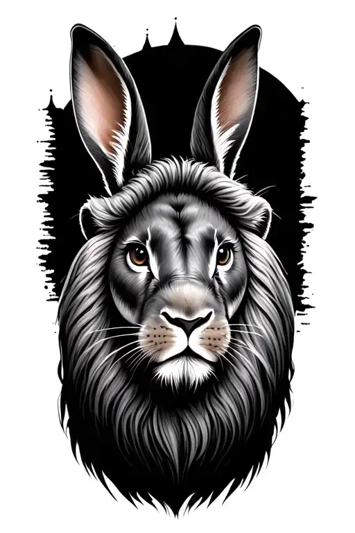 Rabbit And Lion
