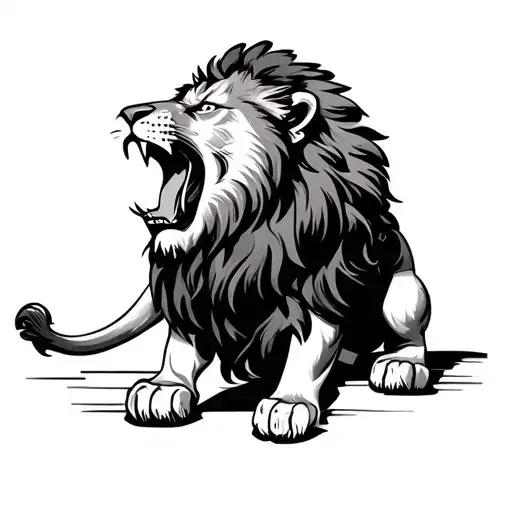 Lion Roaring