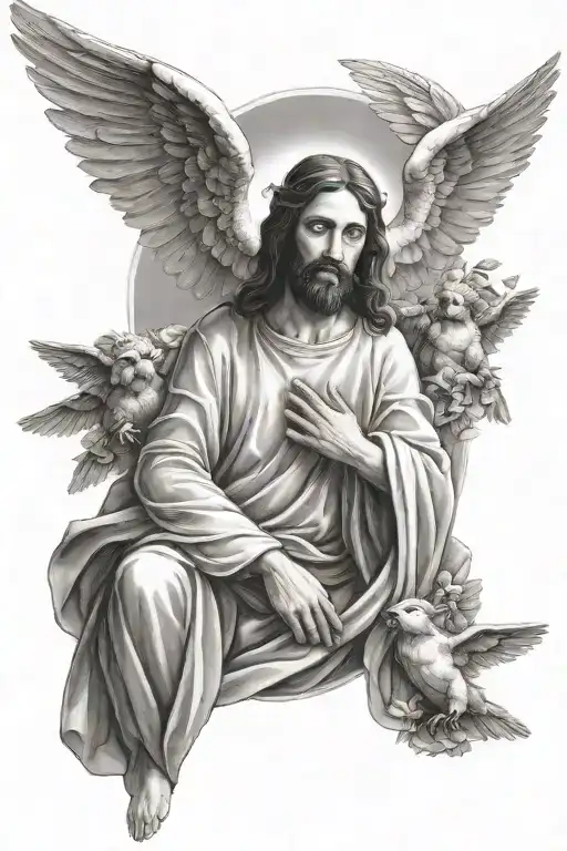 Jesus With Angels