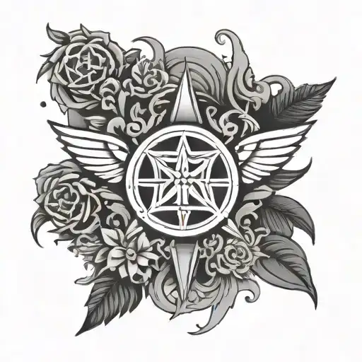 Nirvana Logo With Dark Things Around