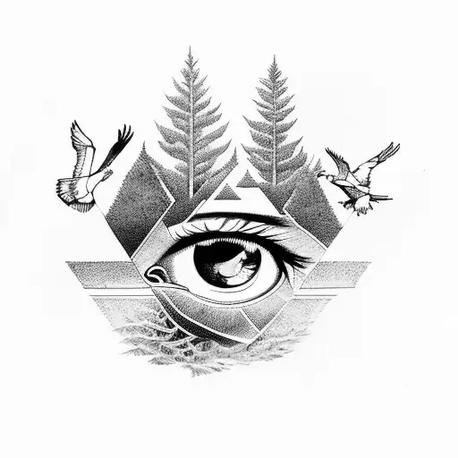 Forest And Eagle And Eye