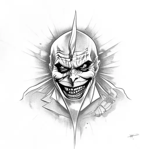 The Joker As A Skull