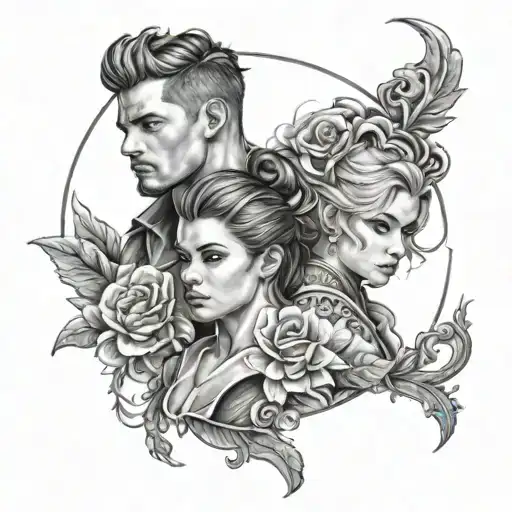 Brother And Sister Tattoo Design