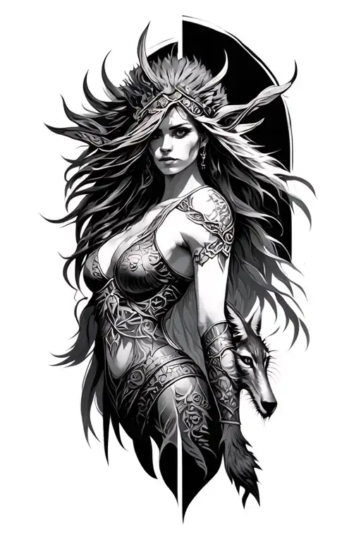 Warrior Woman Protector Of Animals