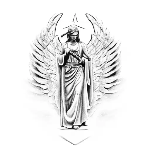 Angel Holding A Ak47