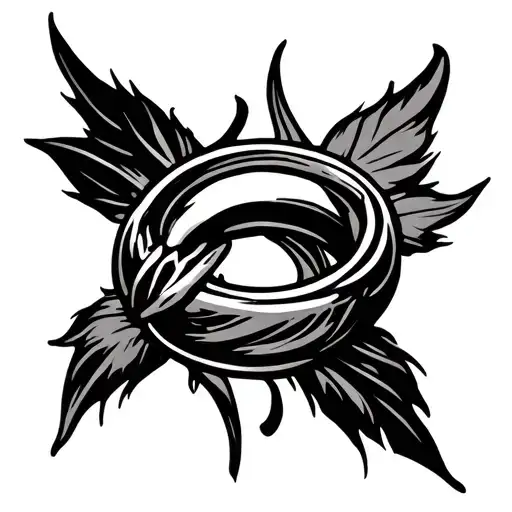 Finger Ring Tattoo Represents Power Consistency And Calmness