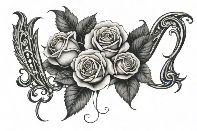 Feminine Roses With The Word 2007