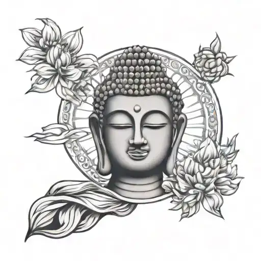 Buddha Fine Line