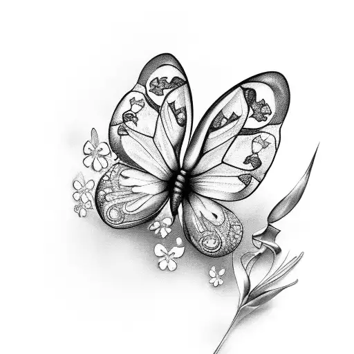 A Butterfly Composed Of Irish Shamrocks