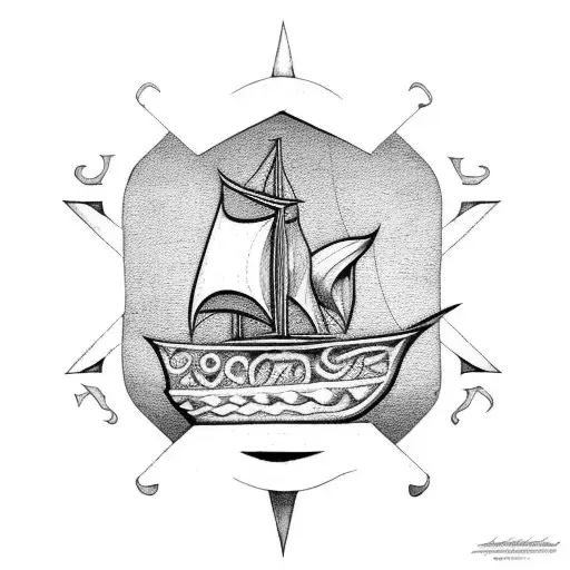 Ateez Pirate Ship In An Hourglass