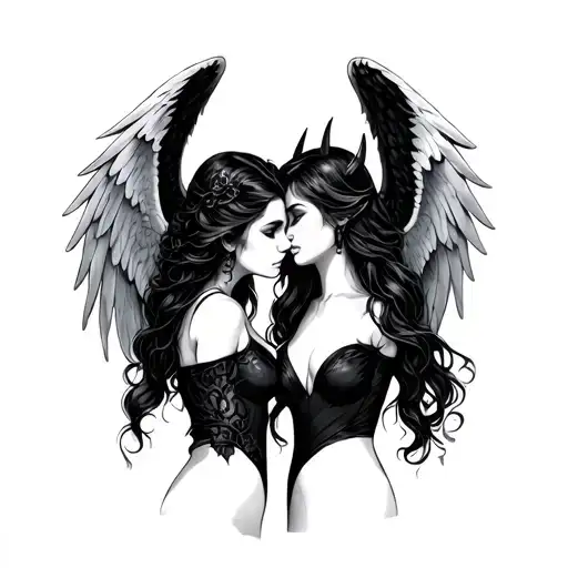 Angel And Devil Girls