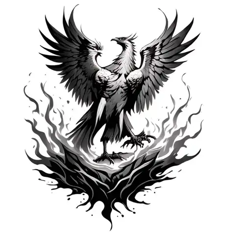 Phoenix Rising From The Ashes