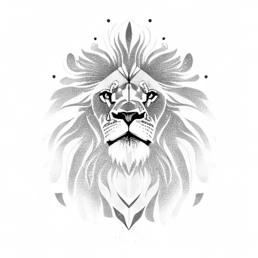 Lion Head Combined With Eagle Head