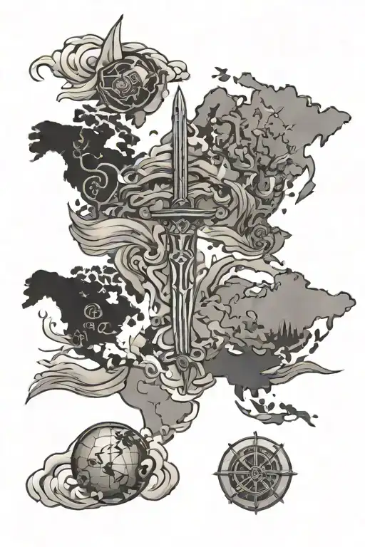 Sword Going Theough World Map