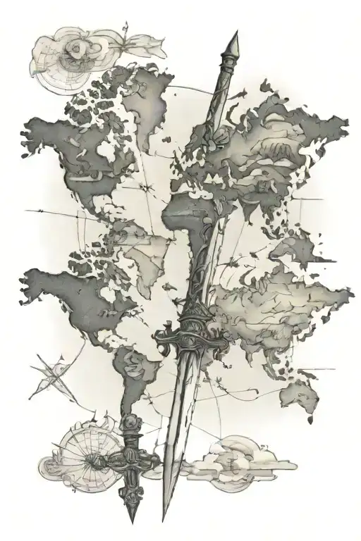 Sword Going Theough World Map