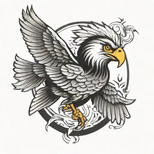 Herky The Hawk Holding A Walleye