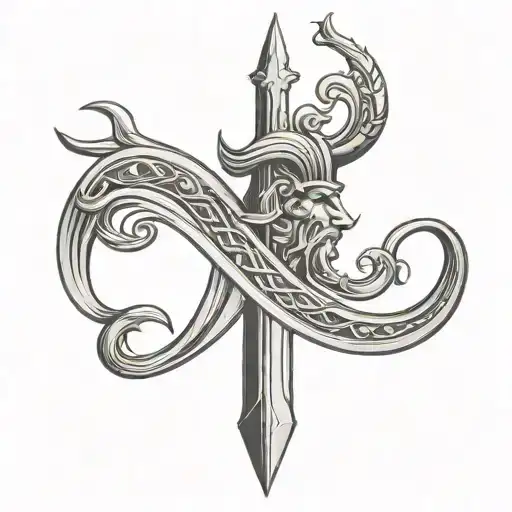 Poseidon Trident Symbol