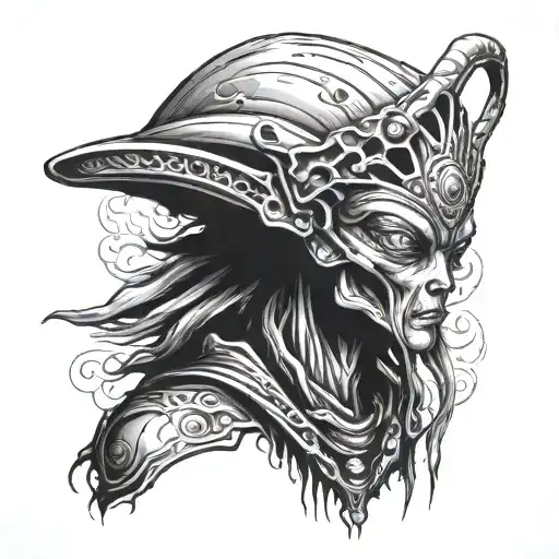 Hot Alien With Head Dress