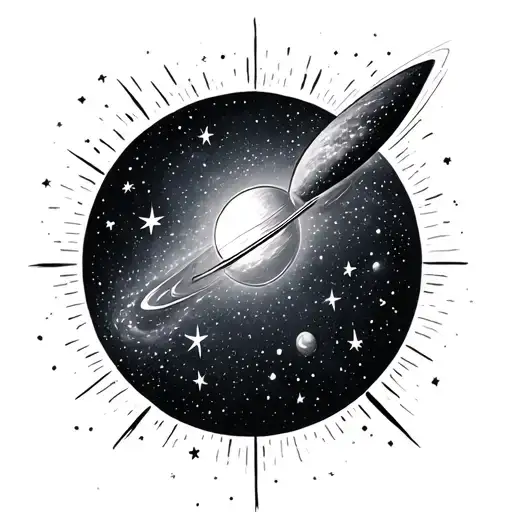 Space And Galaxy Filled With Stars