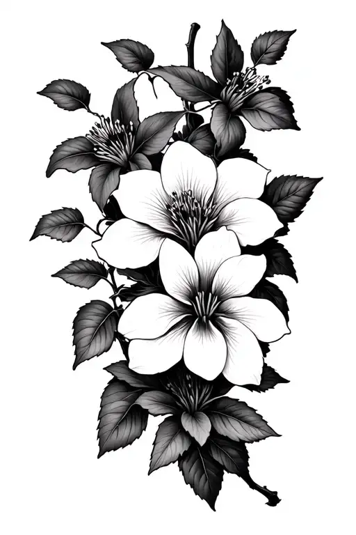 Clematis On Vine Growing