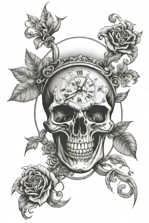 Skull Clock