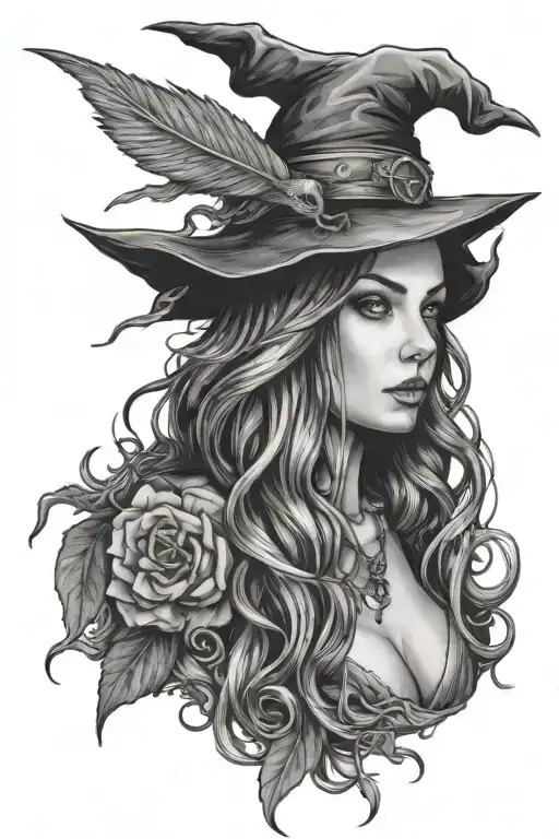 Pretty Witch Realistic Portrayal