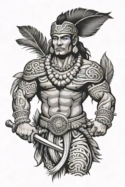 Hawaiian Warrior Standing