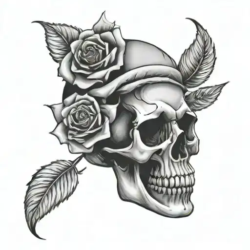 Skull And Roses Sleeping Ghana