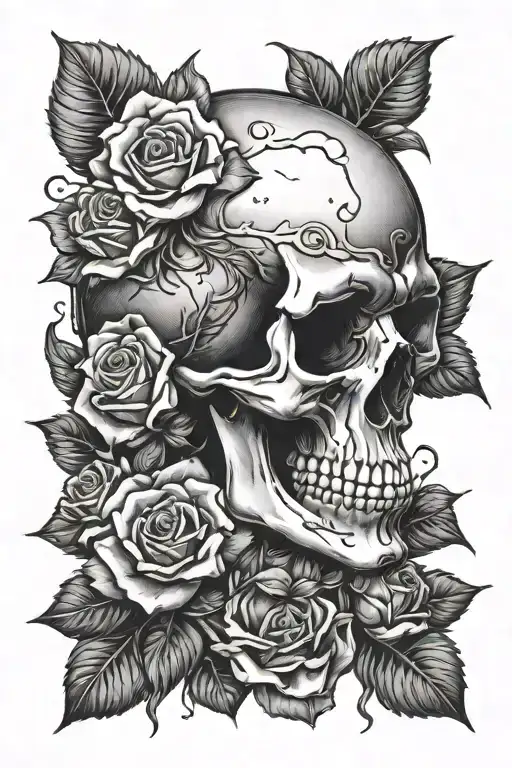Skull And Roses Sleeping Ghana
