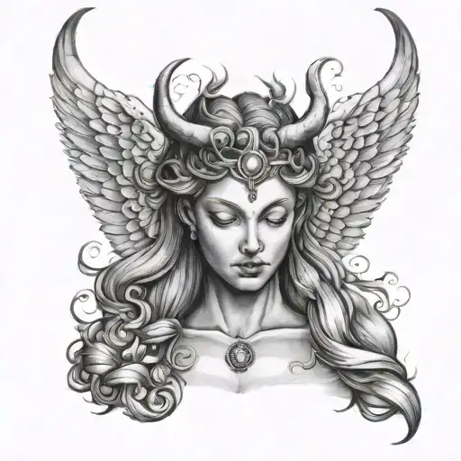 Angel With Two Horns