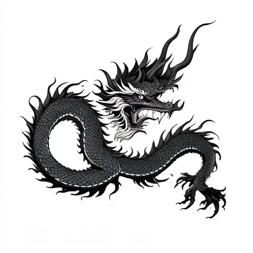 Chinese Dragon Full Back