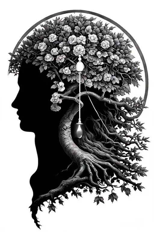 Libra And The Tree Of Life As Open Skin Opening