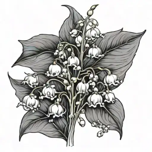 Lily Of The Valley And Hawthorn