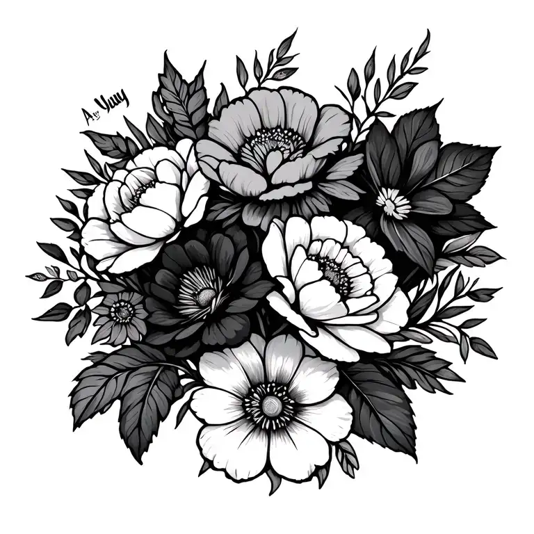 Bouquet Flowers May July August October December