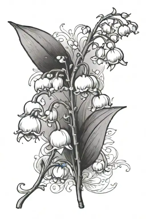 Lily Of The Valley With Love Written From Stem