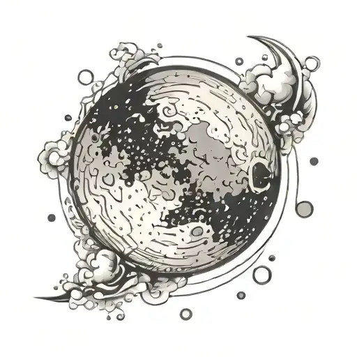 Simplistic Circular Moon