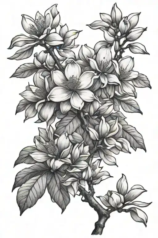 Magnolia Tree Branch