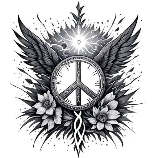 Peace And Lightining Storm And Time And Nature