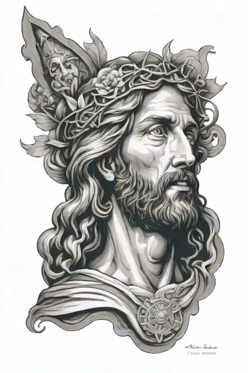 Jesus With Surroundings