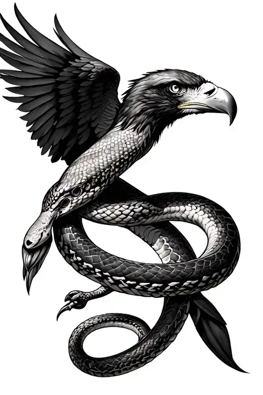 Eagle Snake Wrapped
