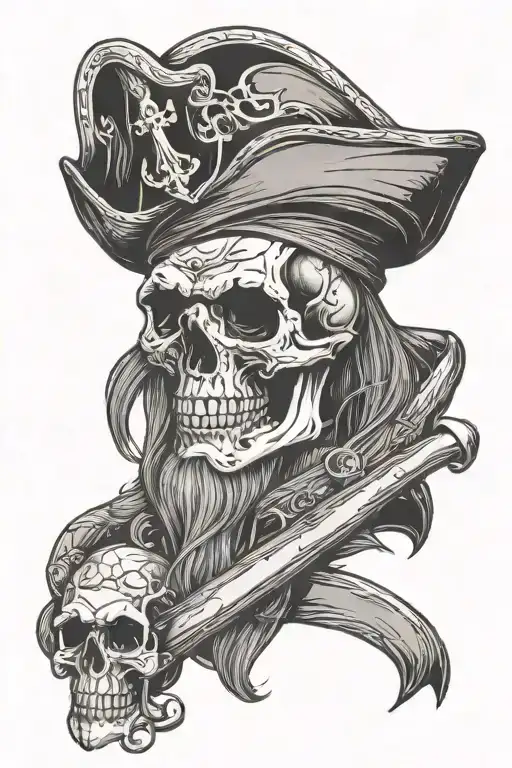Lighthouse Pirate Skull