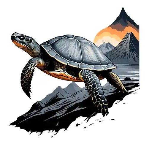 Bousson And Teide And Turtle Volcan